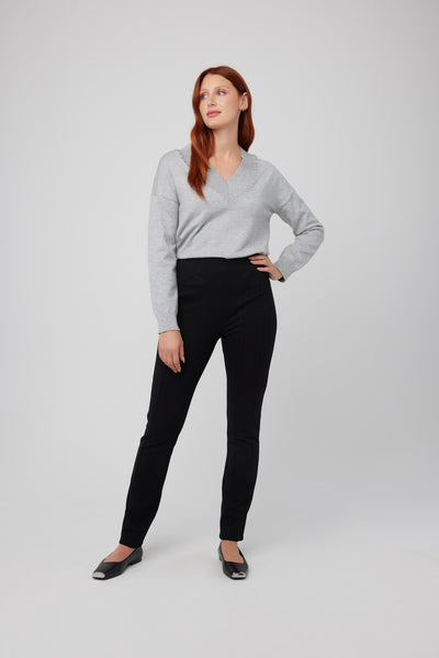 Detail Waist Ponte Pants