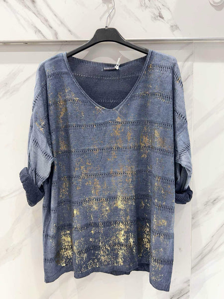 Long Sleeve V-Neck Top