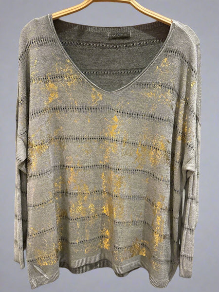 Long Sleeve V-Neck Top