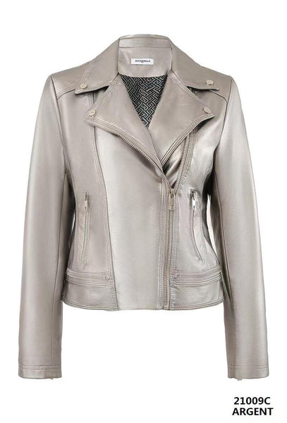 Faux-Leather Biker Jacket