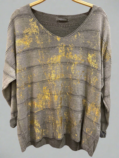 Long Sleeve V-Neck Top