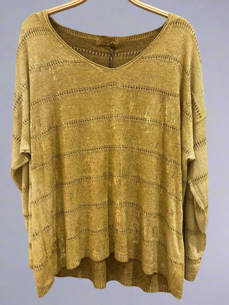 Long Sleeve V-Neck Top