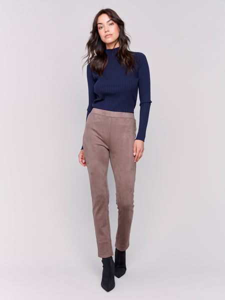 Faux Suede Pants