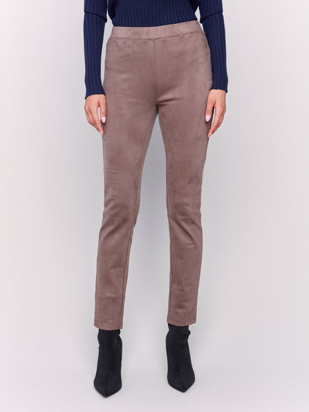 Faux Suede Pants
