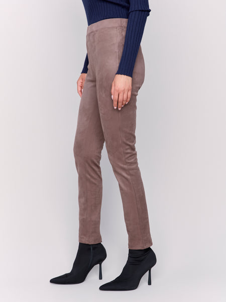 Faux Suede Pants