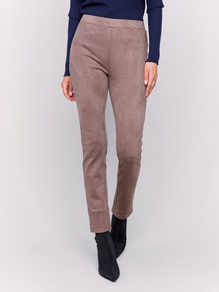 Faux Suede Pants