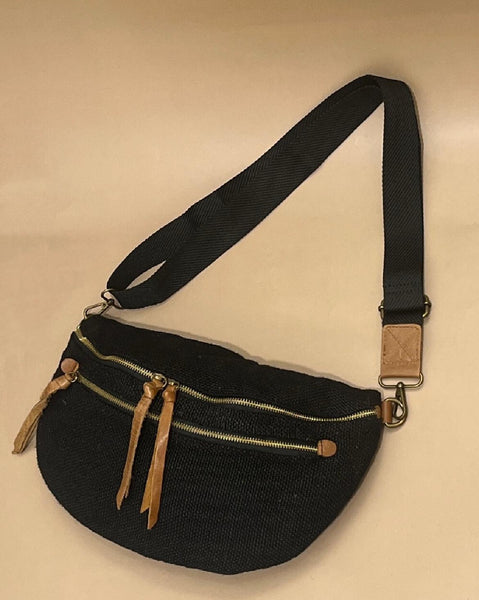 Cross Body Linen Bag