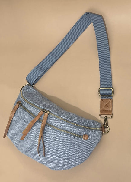 Cross Body Linen Bag