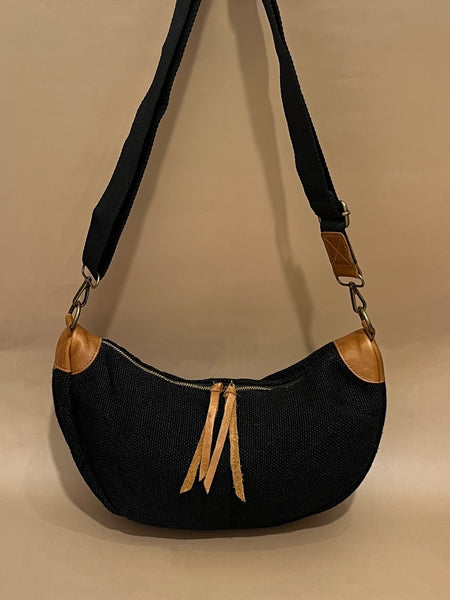 Cross Body Linen Bag