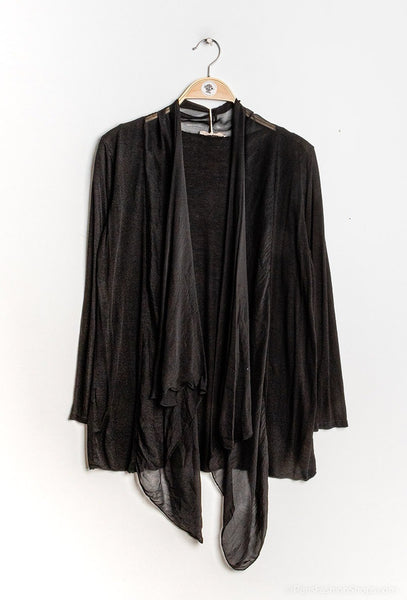 Long Sleeve Silk Cardigan