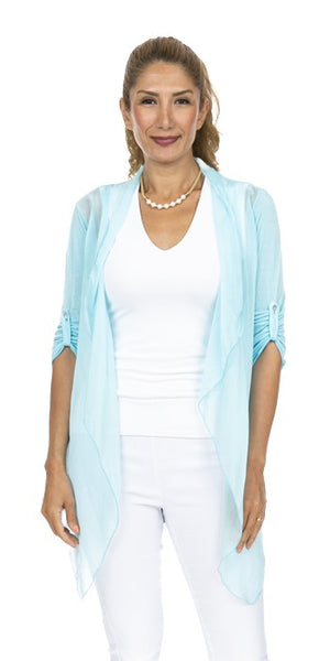 Crop Silk Cardigan - Italian