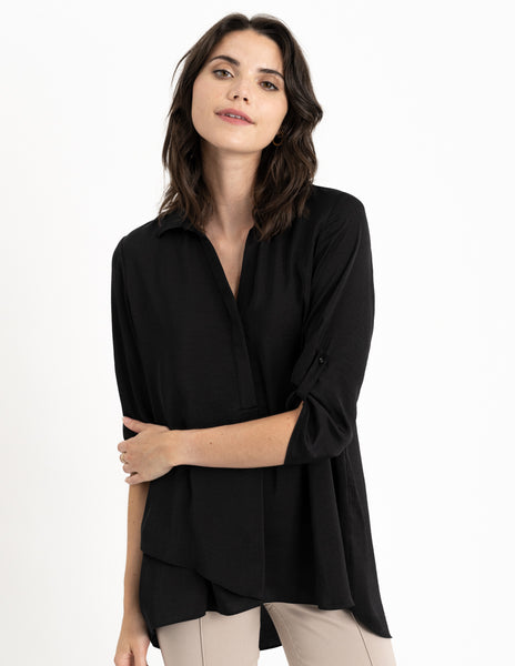 Long Sleeve Air Flow Blouse