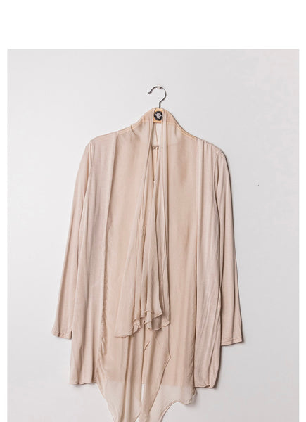 Long Sleeve Silk Cardigan