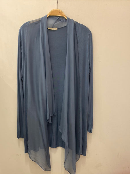 Long Sleeve Silk Cardigan