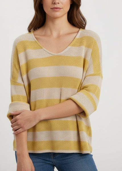Stripe Cotton Sweater