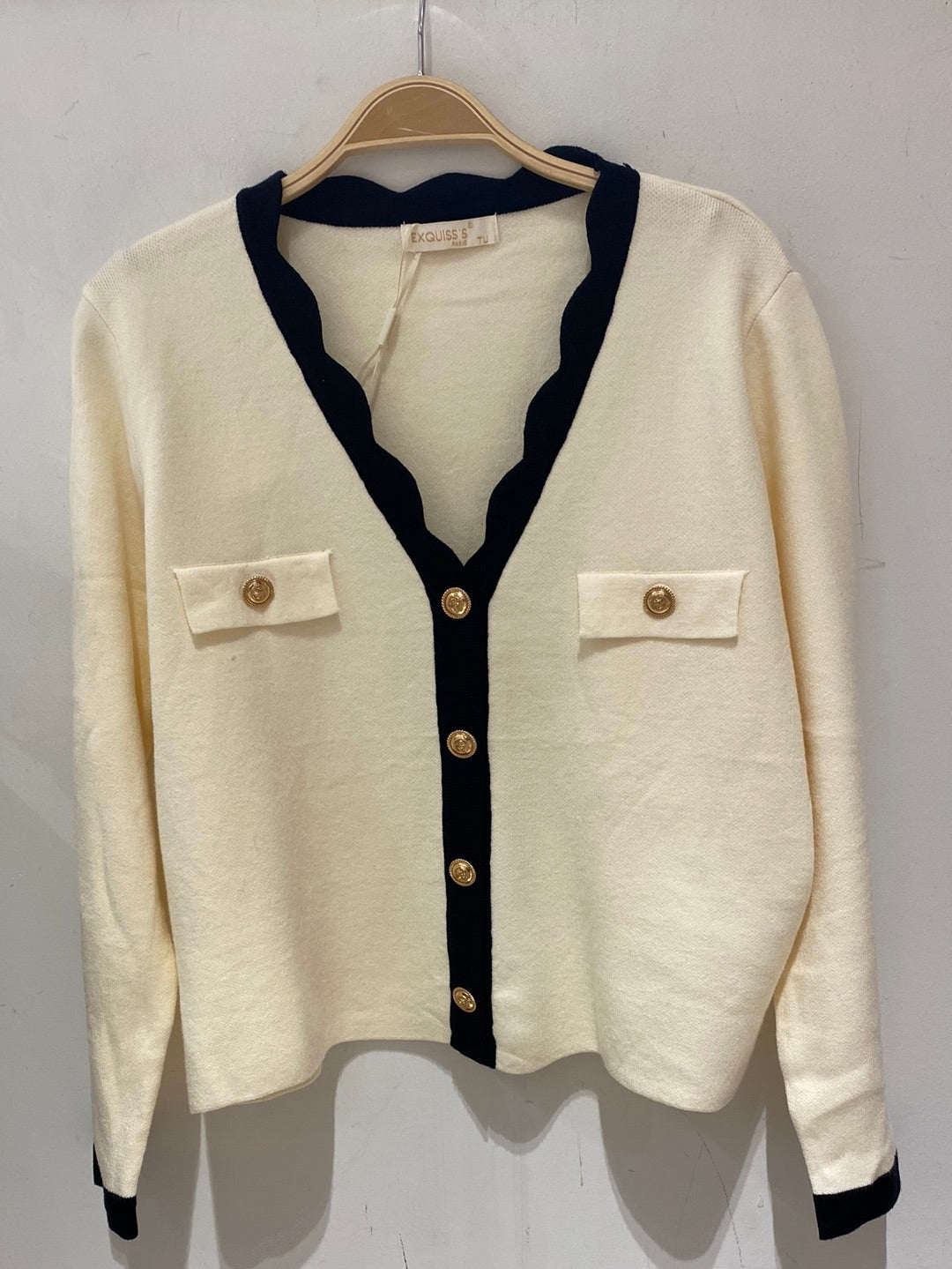 Long Sleeve 2 Tone Cardigan