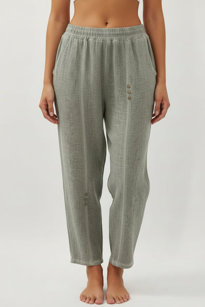 Linen/Cotton Mix Pants - Italian