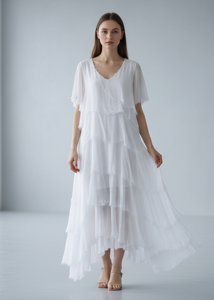Layered Silk Dress