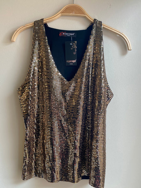 Sleeveless V-Neck Top