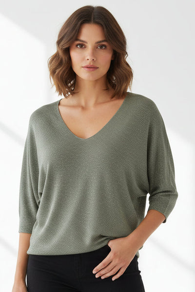 3/4 Light Lurex Sweater