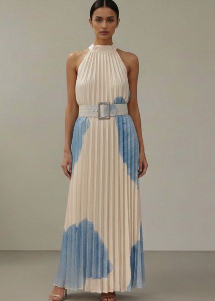 Long Pleat Dress