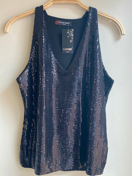 Sleeveless V-Neck Top