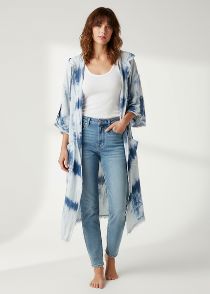 Tye Dye Open Front Cardigan