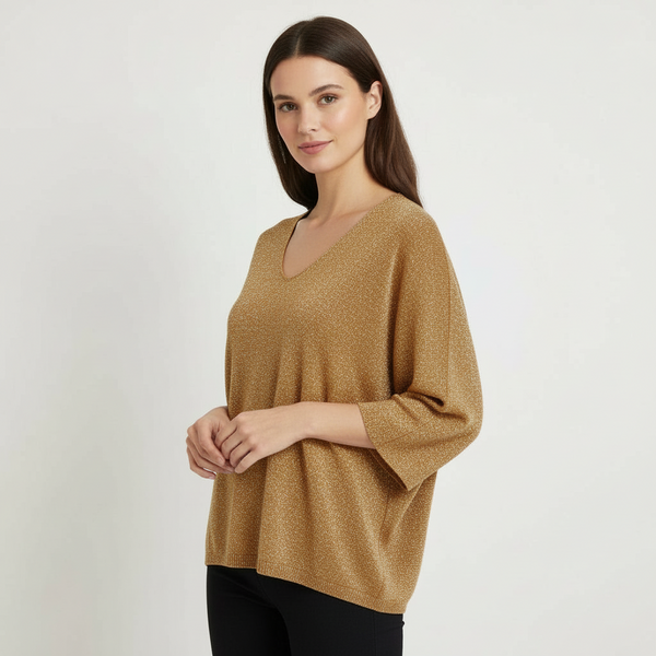 3/4 Light Lurex Sweater