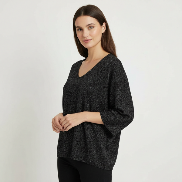3/4 Light Lurex Sweater