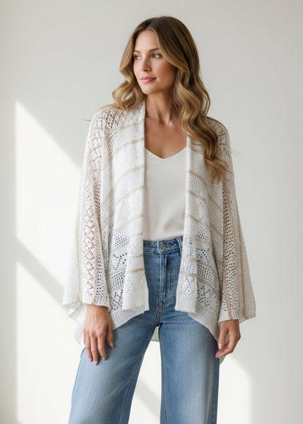 Open Front Knit Cardigan