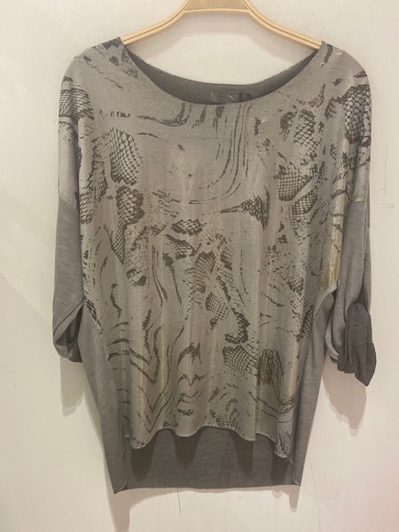 Animal Print Top- Italian