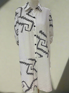 Long Sleeve Print Dress