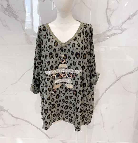 Animal Print Sweater - Italian