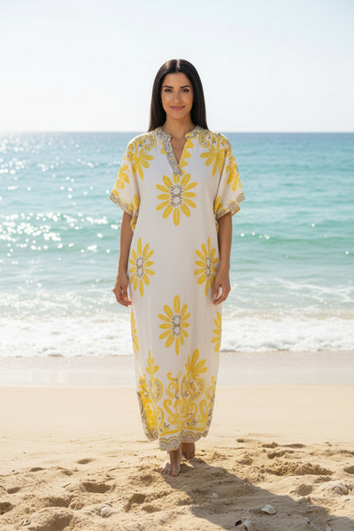 Short Sleeve Print Dress