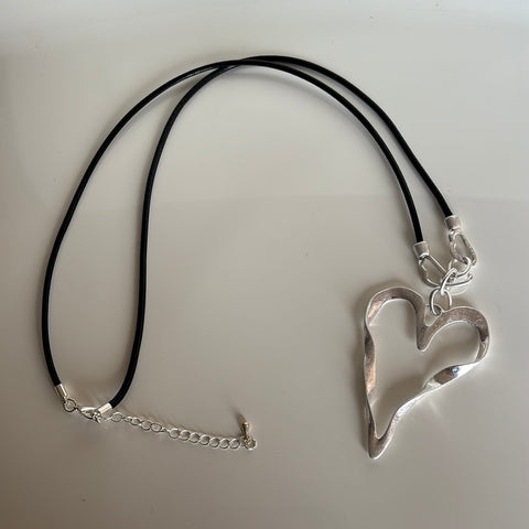 Long Heart  Necklace