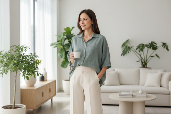 One Pocket Linen/Cotton Shirt - Italian