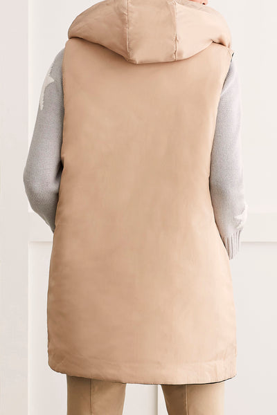 Reversible Hooded Puffer Vest