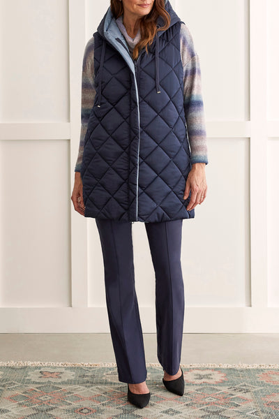 Reversible Hooded Puffer Vest