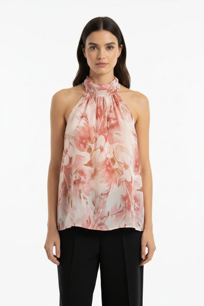 Sleeveless Floral Top
