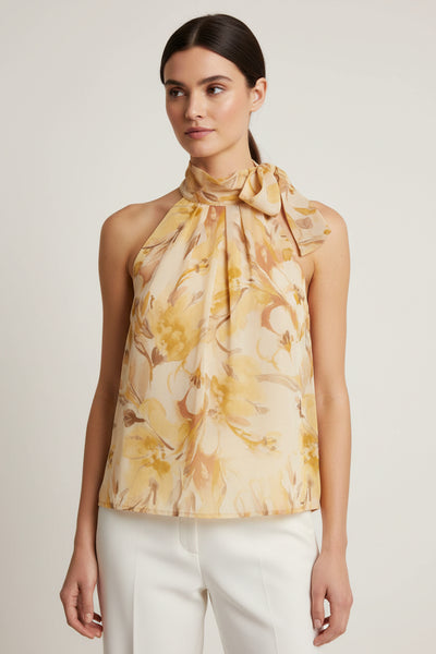 Sleeveless Floral Top