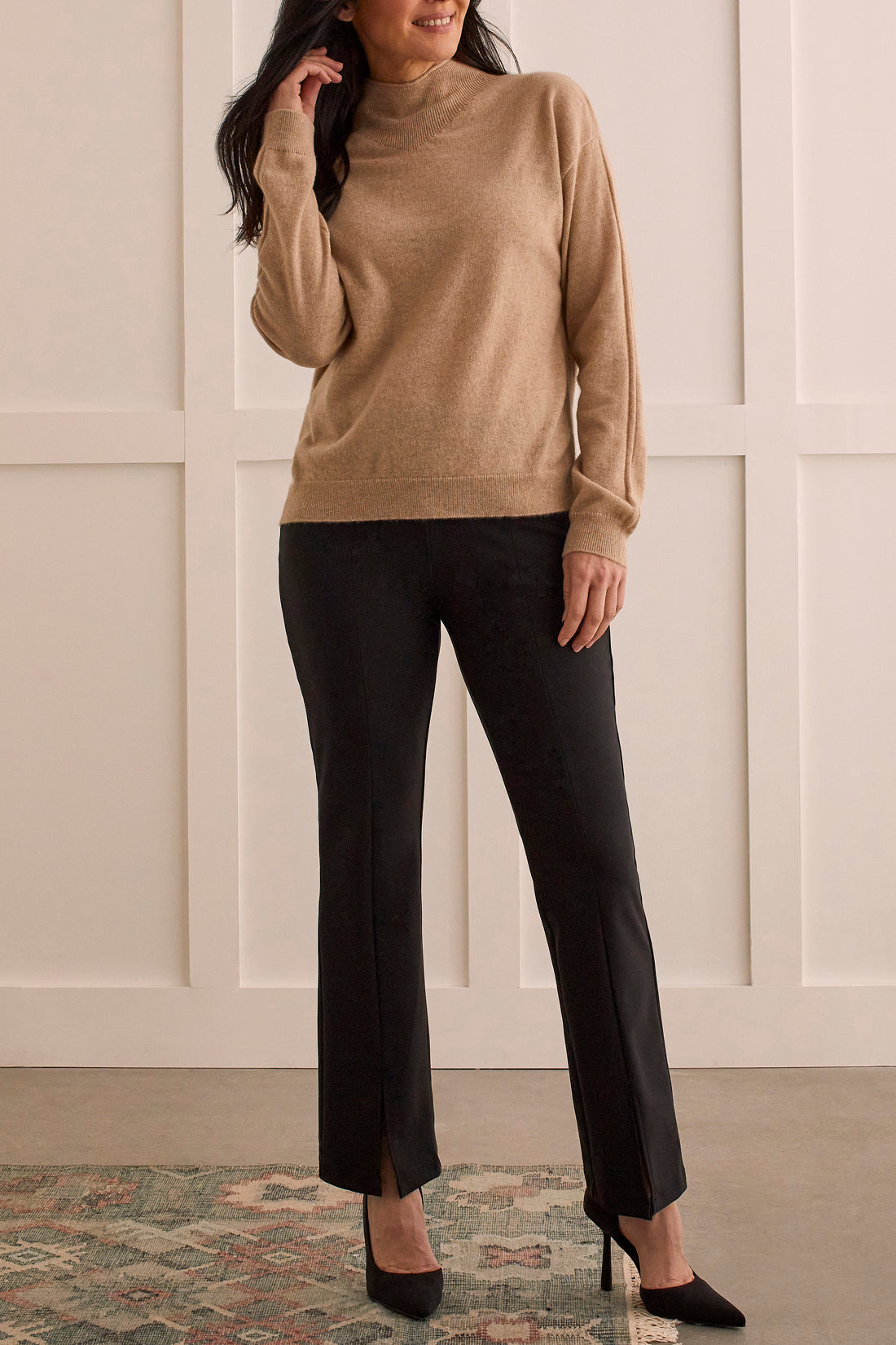 Pull-On Pant with Front Leg Slit