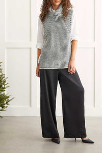 Sleeveless Cowl Neck Sweater Vest
