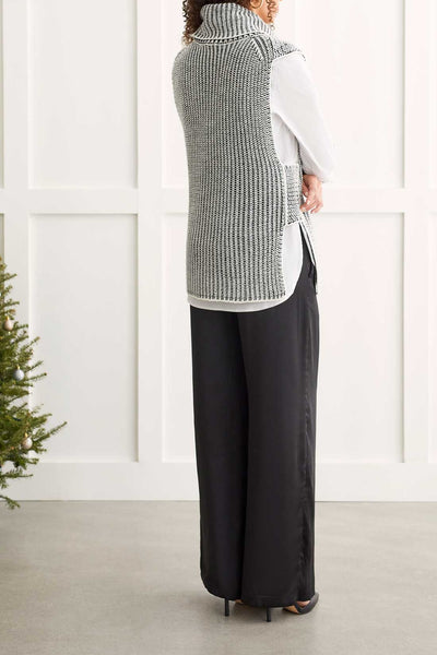 Sleeveless Cowl Neck Sweater Vest