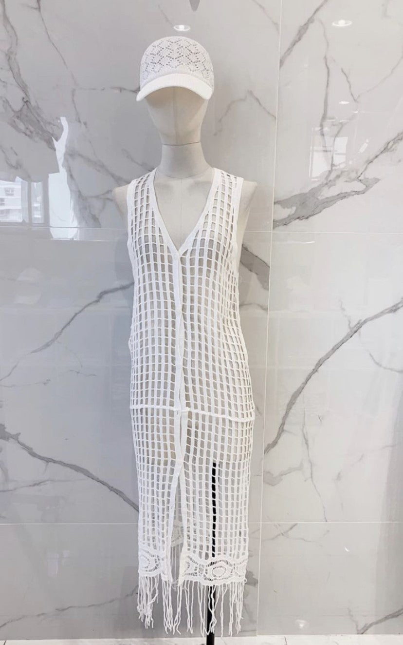 Long Loose Knit Duster - Italian