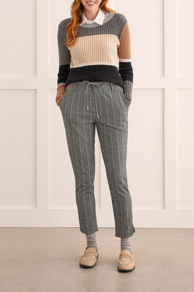 Ribbed Color Block Sweater