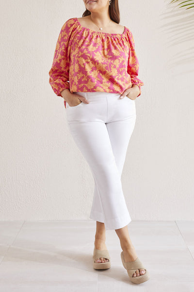 5 Pocket Pull-On Kick Flare Capri