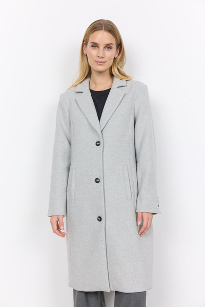 Wool Blend Long Coat