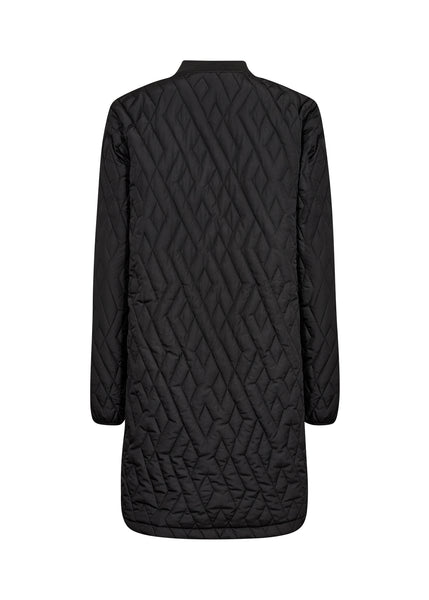 Zipper Front Quilted Jacket