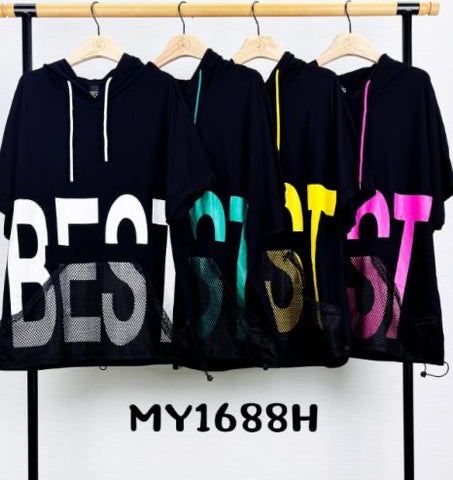 Graphite Front Tunic with Hoodie