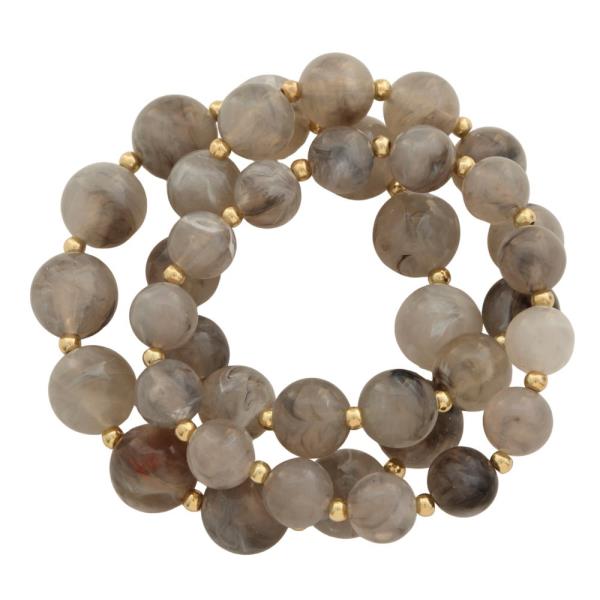 Ball Bead Bracelet Set